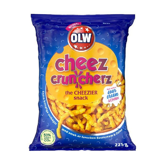 OLW Cheez Cruncherz Sour Cream 225g x 21st / 405kg