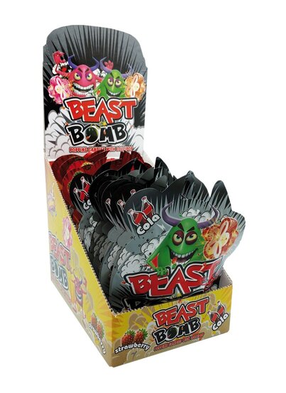 Beast Bomb Popping Candy 15g x 20st / 0,576kg