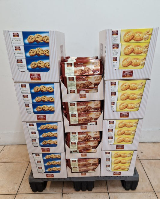 Display (H) Butter+Triple+Choco Biscuits (12box) 125g-135g x 256st / 33,20kg