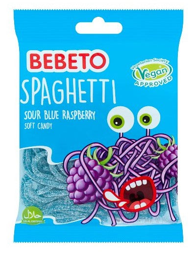 Bebeto Spaghetti Sour Raspberry 70g x 12st / 0,84kg