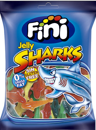 Fini Halal Jelly Sharks 75g x 12st / 0,90kg