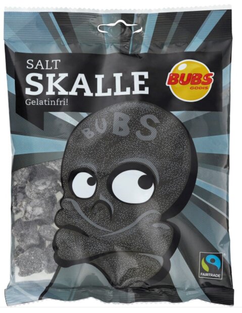 Bubs Salt Skalle 90g x 16st / 1,44kg