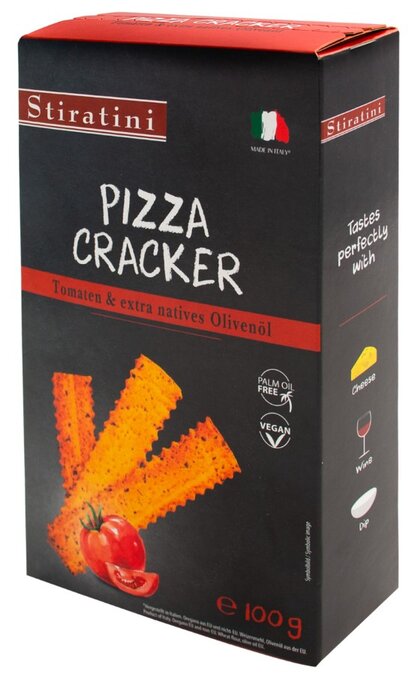 Pizza Cracker Tomato & Olive 100g x 8st / 0,80kg