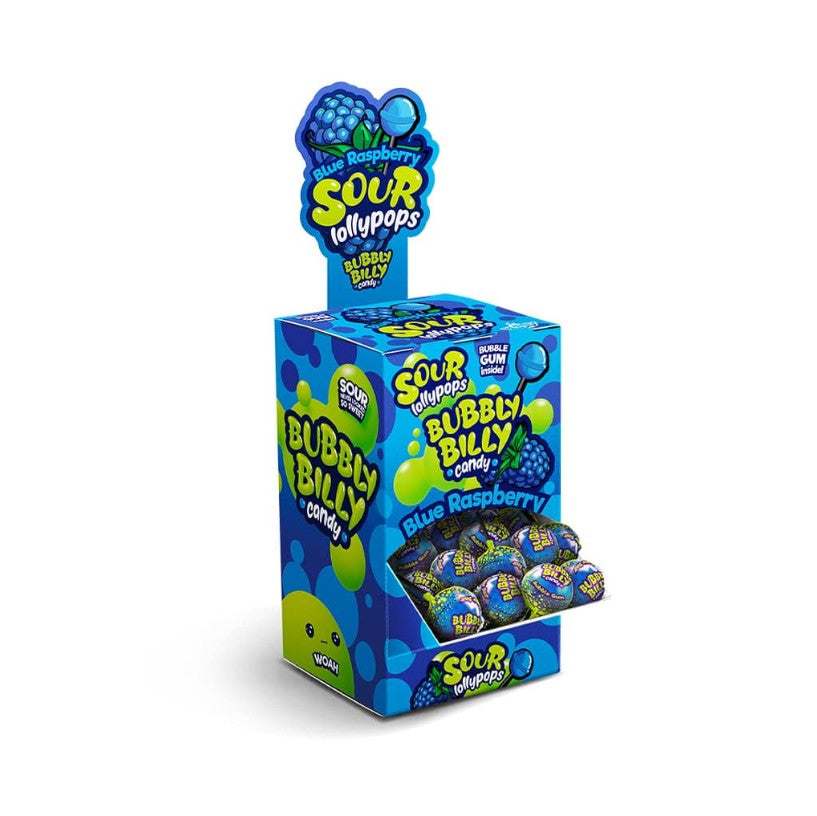 Bubbly Billy Blue Raspberry Pops 17g x 100st /1.70kg