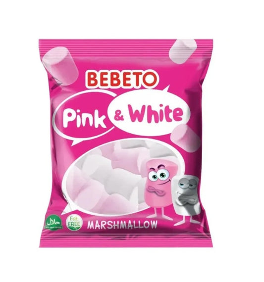 KAMPANJ: Bebeto Marshmallow Pink&White 250g x 24st / 6kg