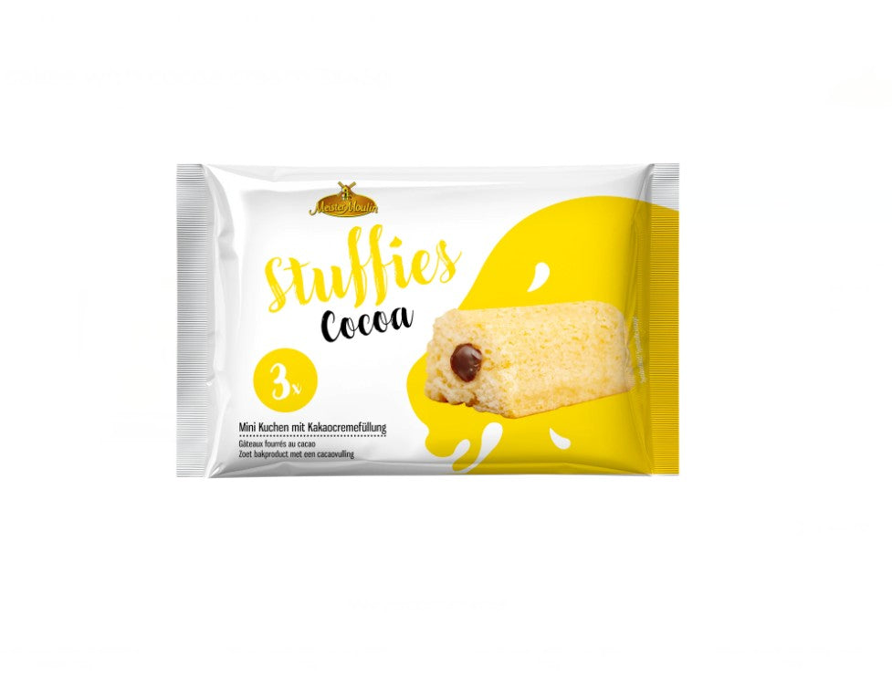 Mini Cake Cocoa Yellow 3-pack 135g x 12st/1.62kg/L