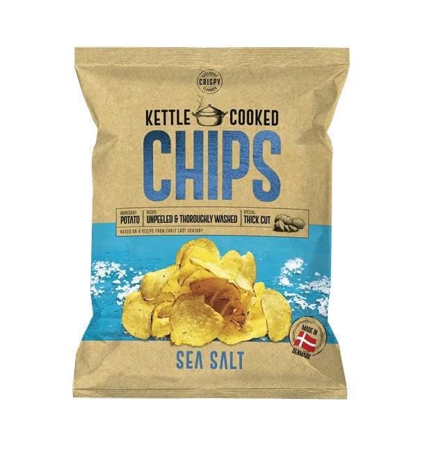 Kettle Cooked Chips Sea Salt 150g x 8st / 1.20kg
