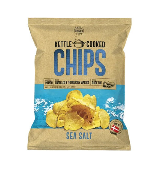 Kettle Cooked Chips Sea Salt 150g x 8st / 1.20kg