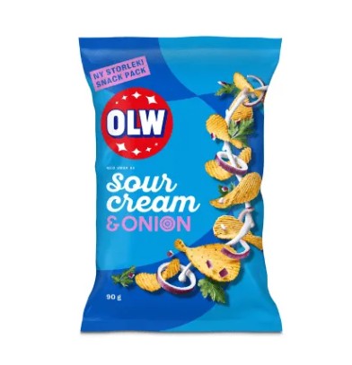 OLW Sourcream & Onion 90g x 32st