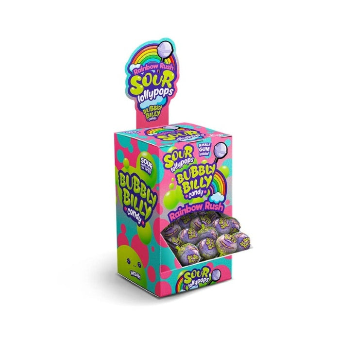 Bubbly Billy Rainbow Rush Pops 17g x 100st /1.70kg