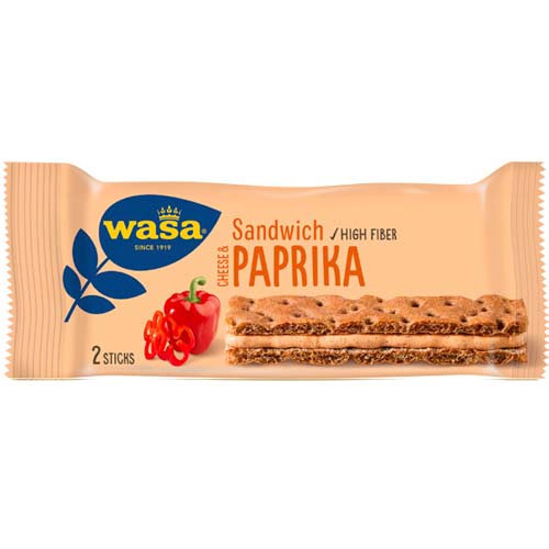 Wasa Sandwich Cheese Paprika 37g x 24st