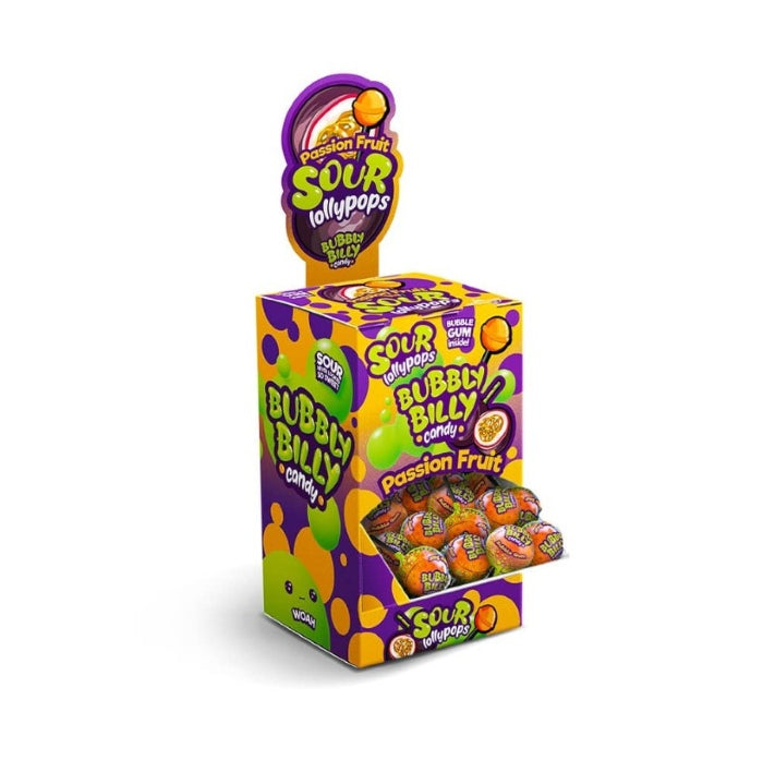 Bubbly Billy Passion Fruit Pops 17g x 100st /1.70kg