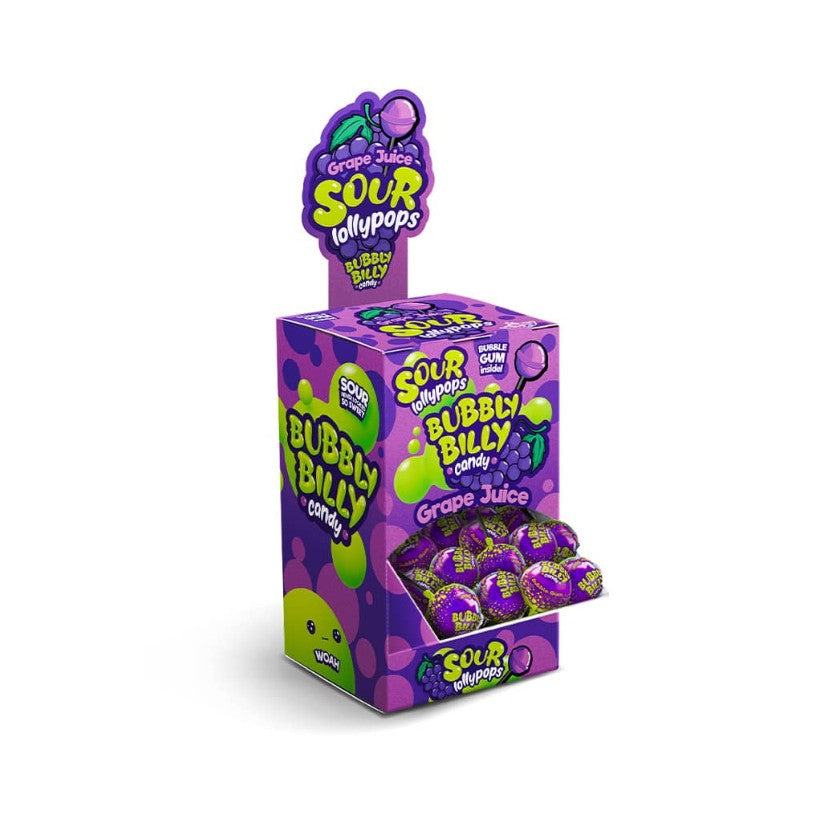 Bubbly Billy Grape Juice Pops 17g x 100st /1.70kg