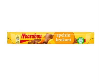 Marabou Apelsin Krokant 43g x 36st /1.548kg