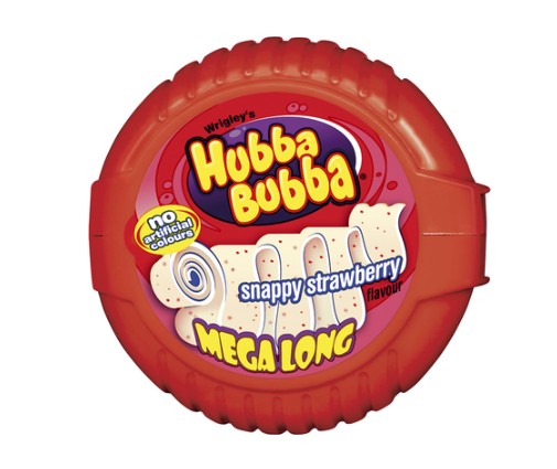 Hubba Bubba Tape Strawberry Red 56g x 12st/0.672kg/L