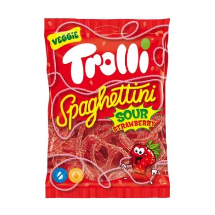 Trolli Spaghetti Sour Strawberry HALAL 100g x 30st /3kg