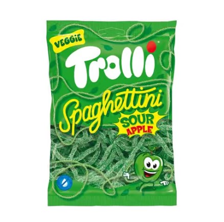 Trolli Spaghetti Sour Apple HALAL 100g x 30st /3kg