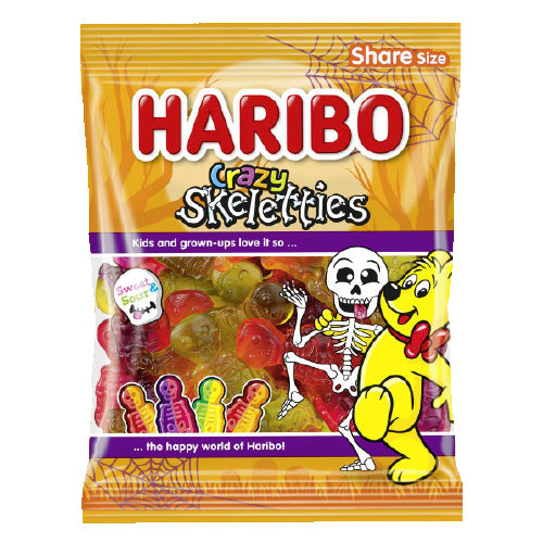 Haribo Crazy Skeletties 160g x 30st/ 4.80kg