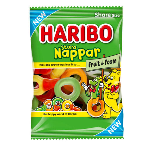Haribo Stora Nappar Frukt Skum 170g x 12st /2.04kg