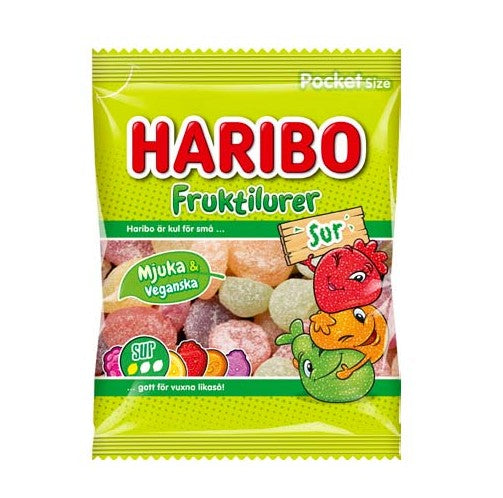 Haribo Fruktilurer Sur 75g x 24st /1.80kg