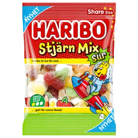 Haribo Stjärn Mix Sur 150g x 14st /2.10kg