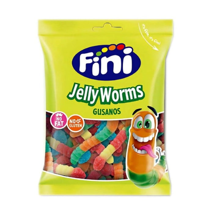 Fini Halal Sour Worms 90g x 12st / 1.08kg / L
