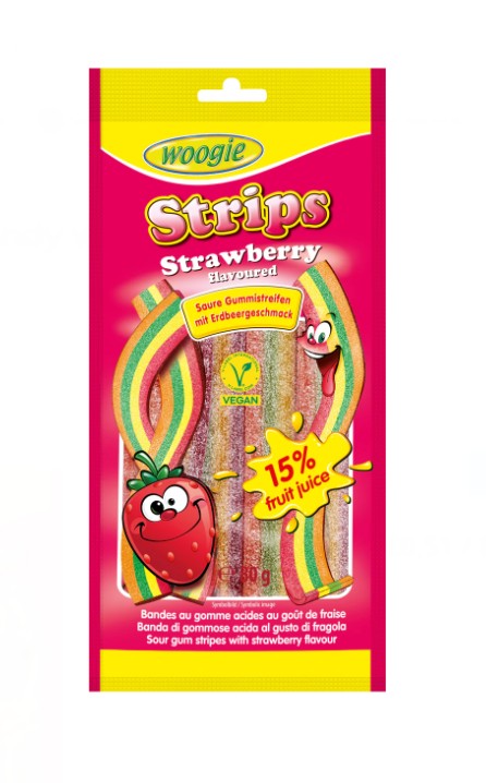 Strawberry Strips 80g x 18st /1.44kg
