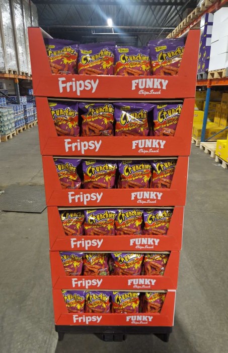 Display (K) Crunchies Red Flame (6box) 90g x 168st / 15.12kg / L