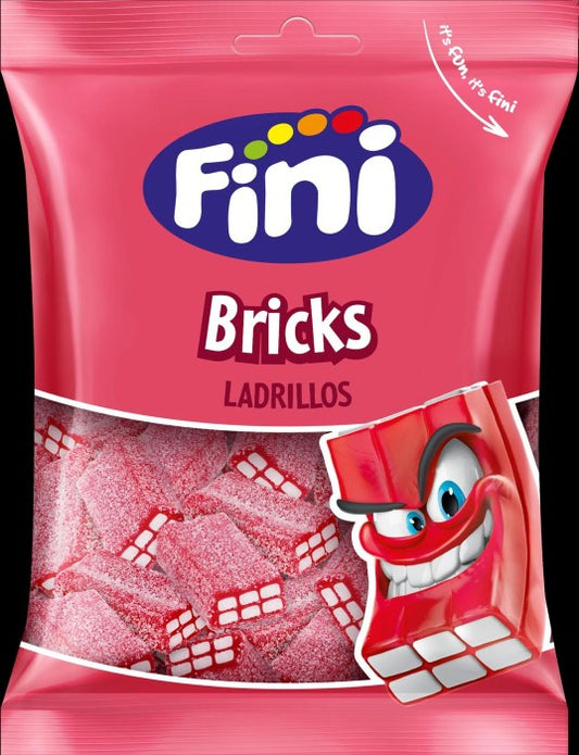 Fini Halal Strawberry Bricks 90g x 12st / 1.08kg / L