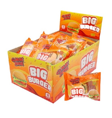 Gummi Zone Big Burger 28g x 18st /0.504kg