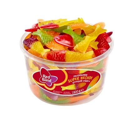 Red Band Fruit Gum Fish 100st /1.20kg