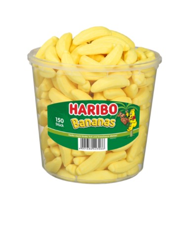 Haribo Bananas Dose 150st /1.050kg/L