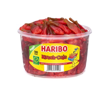 Haribo Cherry Cola Dose Vegan 150st /1.35kg/L