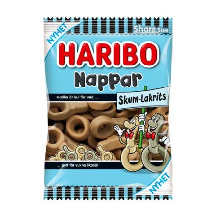 Haribo Nappar Skum Lakrits 120g x 10st /1.20kg