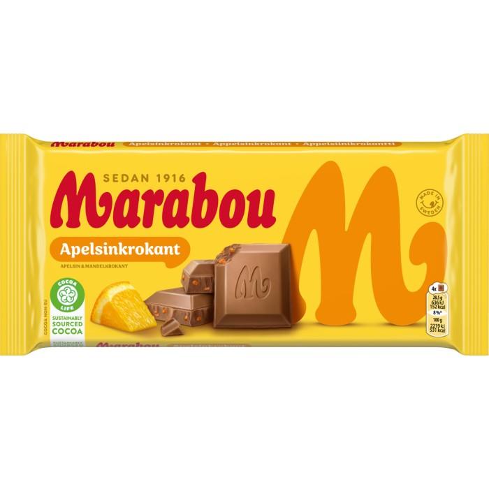 Marabou Kaka Apelsinkrokant 160g x 15st /2.40kg