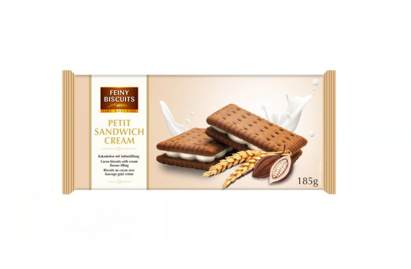 Sandwich Biscuits Cream Filling 185g x 14st /2.59kg/L