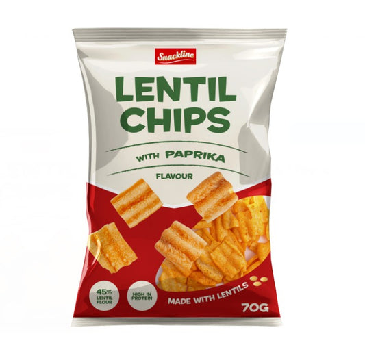 Lentil Chips Paprika 70g x 14st