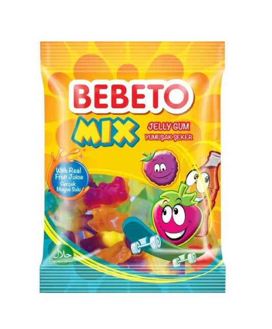 Bebeto Mix Jelly Gum 80g x 12st / 0.96kg