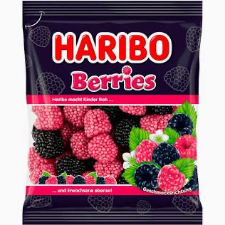 Haribo Halal Berries 80g x 24st /1.92kg/L