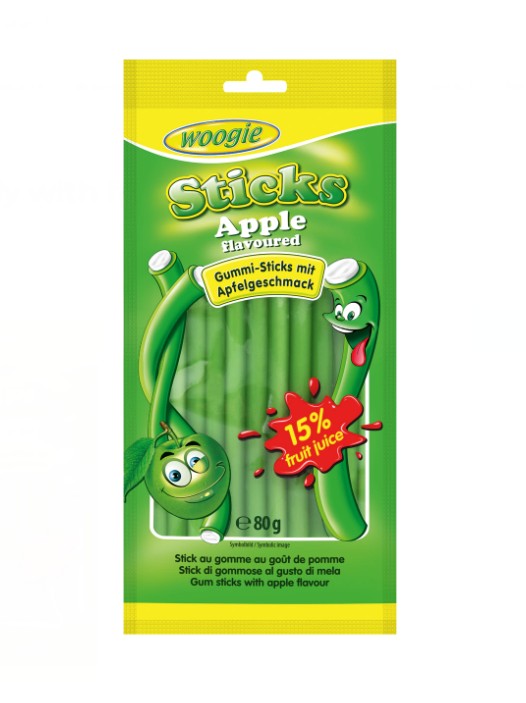 Apple Sticks 80g x 18st /1.44kg