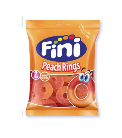 Fini Halal Peach Rings 75g x 12st / 0.90kg