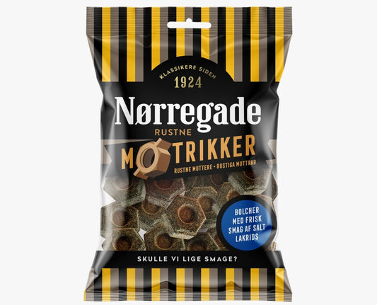 Norregade Rustne møtrikker 100g x 24st / 2,40kg