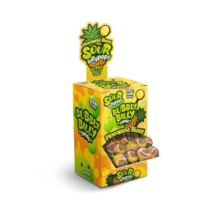 Bubbly Billy Pineapple Blast Pops 17g x 100st /1.70kg