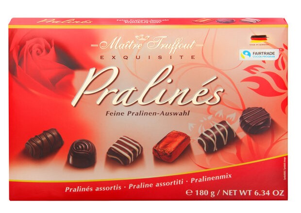Pralines Gift Box Red 180g x 8st /1.44kg