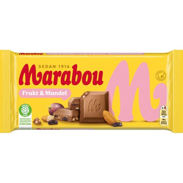Marabou Kaka Frukt & Mandel 160g x 15st /2.40kg