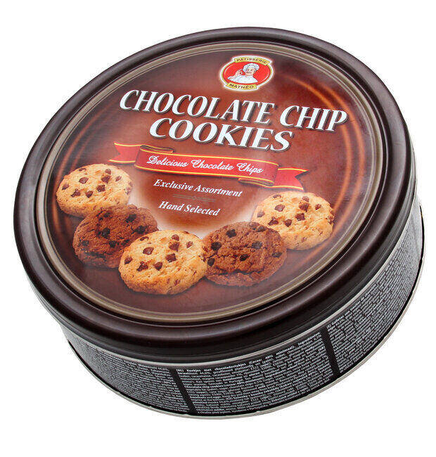 KAMPANJ: Choco Chip Cookies Tin Can 454g x 12st / 5.448kg
