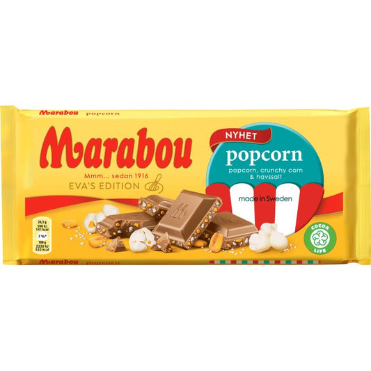 Marabou Kaka Popcorn 185g x 16st / 2,96kg