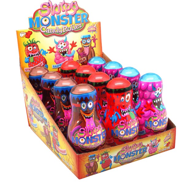 KAMPANJ: Slurpy Monster Candy Roller 60ml x 12st / 0.72kg