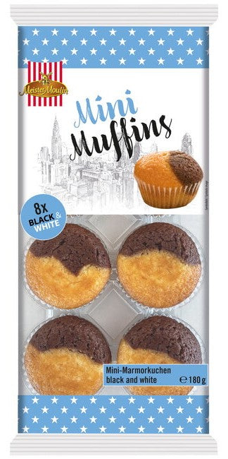 Mini Muffins Black  White 8pcs 180g x 15st / 270kg