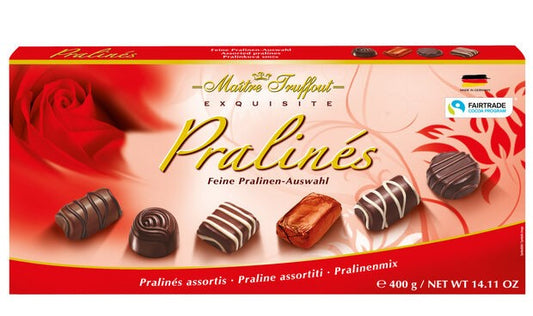Pralines Gift Box Red 400g x 12st / 4.80kg